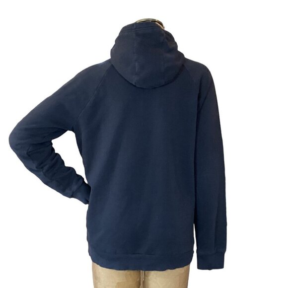 Under Armour Black w/ White Logo Graphic Hoodie Pullover Sweatshirt Mens M 249L - Picture 5 of 8